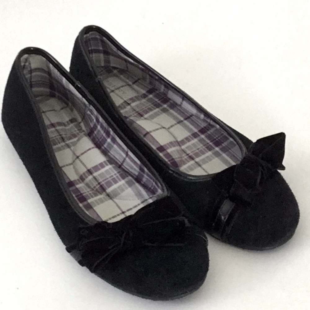 Sperry Black Ballet Flats with Bow